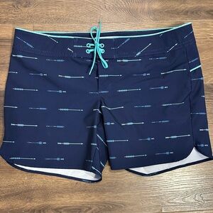 Carve Design Noosa boardshorts swim shorts blue Arrows Anchor Sahara size 8 Navy